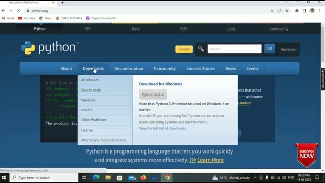 how to download python in laptop|python installation process in computer|in telugu
