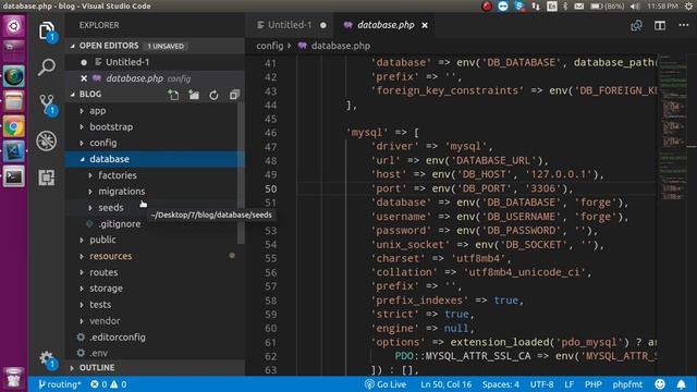Laravel 7 tutorial #3 file and folder structure