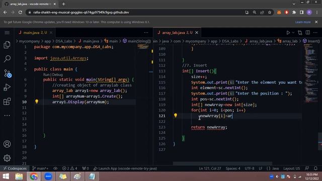 Array's operations : Insertion смотреть онлайн