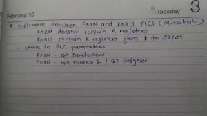 Mitsubishi PLC- FX2N and FX3U difference