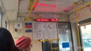 Поездка на трамвае (71-619КТ) по 1 маршруту