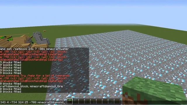 How to use /fill command in minecraft смотреть онлайн