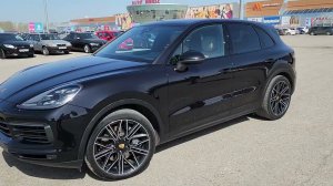 Porsche Cayenne S - полировка кузова с нанесением керамики и заклеили в чёрный глянец решётку