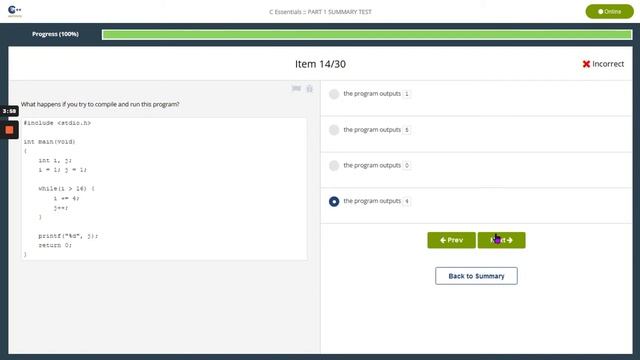CISCO CLA C Essentials Part 1 Summary Test Answers 2022 PASSED | Programming Essentials in C смотреть онлайн