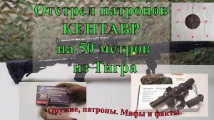 Отстрел на кучность на 50 метров патронов Кентавр