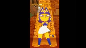 Эгипетская Кошка Анкха танцует