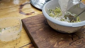 Оладьи из кабачков и баклажана