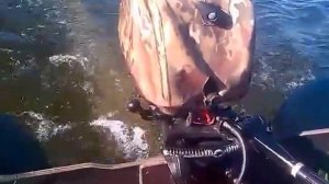 Мотор Москва-10,5 на килевой лодке ПВХ. Киев, сентябрь 2016.