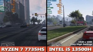Ryzen 7 7735HS vs Intel i5 13500H Gaming Benchmark | HP Victus 16 vs Asus TUF A15 | RTX 4050 |