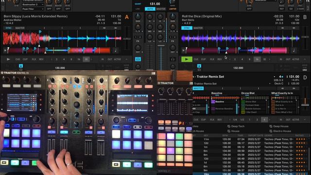 Techno Set Using Traktor Pro 3, Kontrol S5, And Kontrol F1