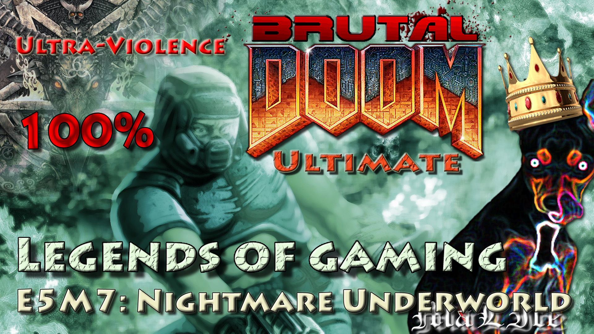 Brutal Doom Ultimate (100%) - E5M7: Nightmare Underworld