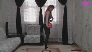 Учимся работать с мячом Каты Художественная Гимнастика