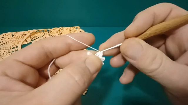 Ажурный воротник крючком. Третья часть. Крючок для начинающих.