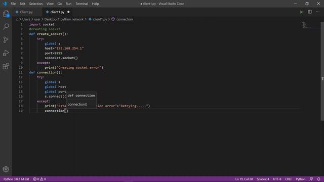 Socket programming in nepali || coding for client || Network programming with python || [In nepali]