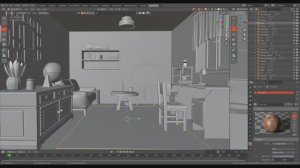 Делаю напольную лампу 3д Blender