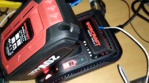 Worcraft зарядное устройство CLC-20V-2.4 и батарея CLB-20V-4.0 процесс зарядки и температурный режи
