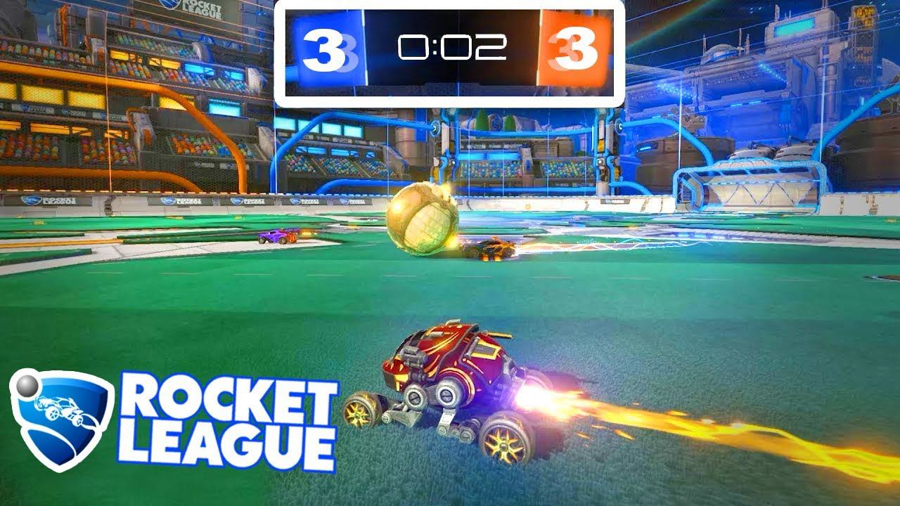ЗАБИЛ РЕШАЮЩИЙ ГОЛ НА ПОСЛЕДНЕЙ СЕКУНДЕ!! ИГРАЕМ В РОКЕТЛИГУ! КАТАЕМ В ROCKET LEAGUE