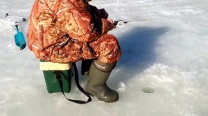 Зимняя спортивная рыбалка г. Людиново. 2 часть
