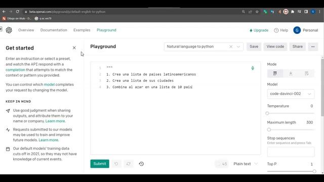 Escribiendo código Python en lenguaje natural ¡si así mismo como ...