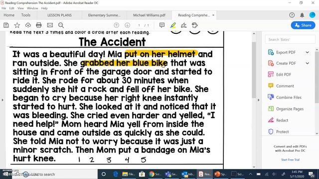 Reading Comprehension: The Accident смотреть онлайн