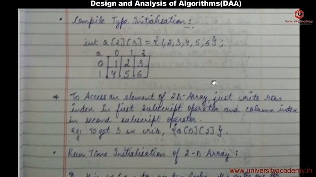 PPS70: Array in C Programming | 2-D or Two-Dimensional Array Declaration and Initialization