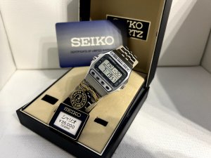 Кварцевые ЖК-часы Seiko D229-5000 Silver Wave Timer Chrono Alarm-Япония-1981-год