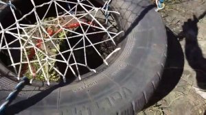 Качель из шины