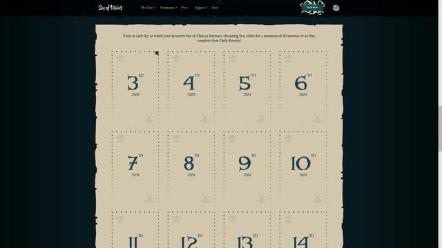 Sea of Thieves: Twitch Drops Event - 14 days full of cosmetics! Don't miss out!