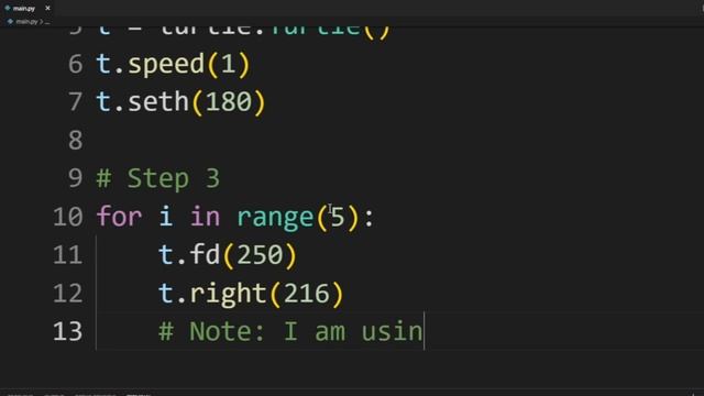 Python Turtle Tutorial Part 3 - Drawing a Star with Turtle