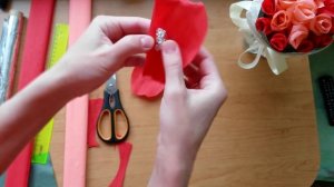 Поделка из бумаги Цветы из гофрированной бумаги