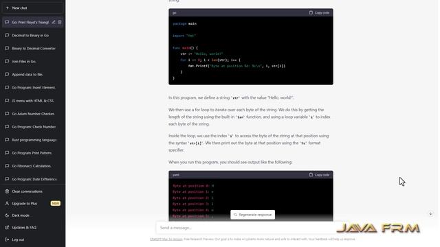 How to access and print individual bytes of string in GoLang 1.20 смотреть онлайн