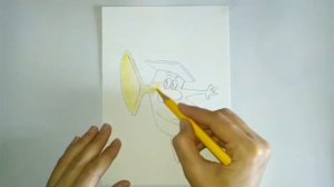 Как нарисовать инопланетянина из мультфильма "Большой Ух"