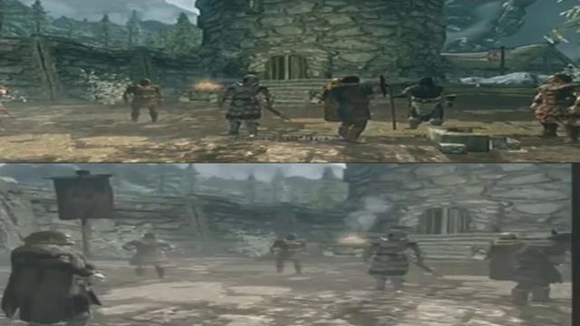 Skyrim split screen playthrough part 1 A