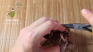 Шплинтовое крепление лапок и головы вязаной игрушки