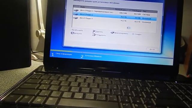 Как установить Windows на ноутбуке HP DV6 смотреть онлайн