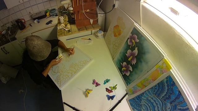 Batik Painting process. смотреть онлайн