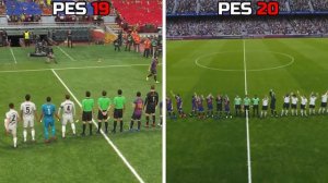 PES 19 VS PES 20 - GAMEPLAY COMPARISON
