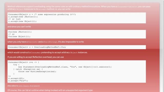 Method references in Java 8: is overloading supported? смотреть онлайн