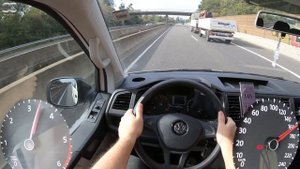 VW Transporter T6 (2019) - Autobahn Top Speed / Acceleration / Test Drive POV
