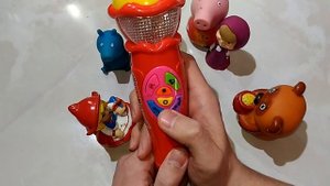 Маша и Медведи детская игрушка микрофон интерактивный (подробный обзор)