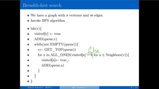Quantum Computing Lecture 7. Graph Algorithms with Grover’s Search