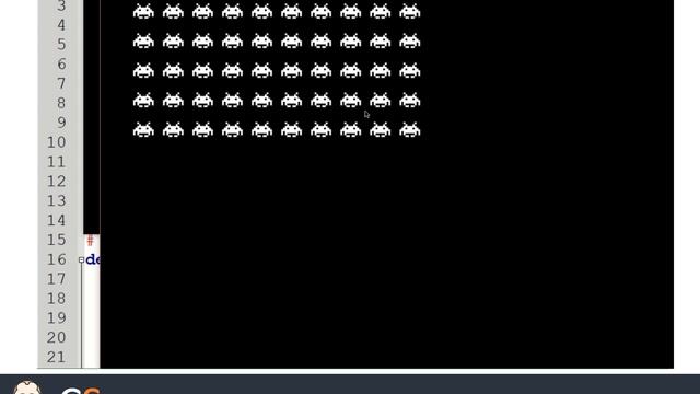 Making simple space invaders in pygame - Step 1 - Drawing aliens смотреть онлайн