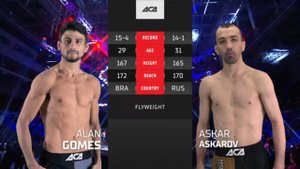 Алан Гомеш де Кастро vs. Аскар Аскаров | Alan Gomes de Castro vs. Askar Askarov | ACA 166