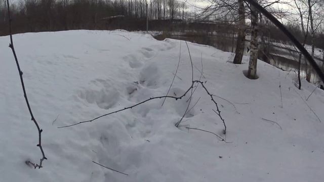 Февральский спиннинг на тёплой речке.Вертушка опять не подвела. смотреть онлайн
