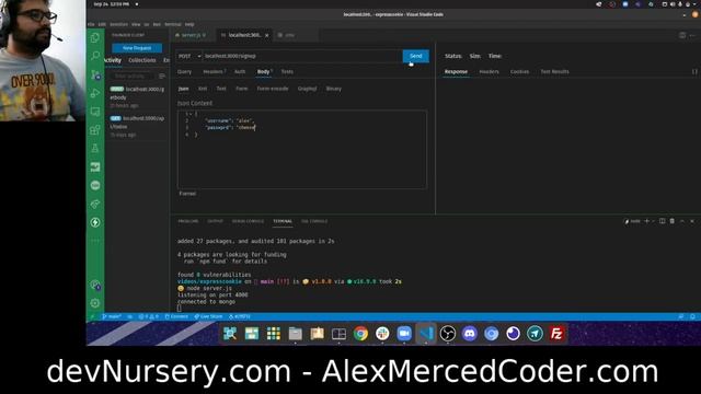 AM Coder - ExpressJS JWT Authentication with httpOnly Cookie delivery смотреть онлайн