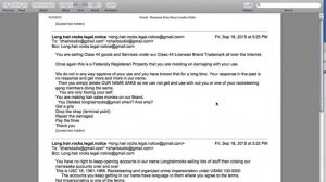 Stacy Louden Zullo emails from Sept17 to Sept 18 2015