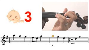 Santa Lucia sheet music & violin finger pattern tutorial | Easy Violin Song | HTP TV