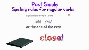 Past Simple Spelling rules for regular verbs