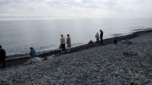 Имеретинка, 11.04.2024, пляжи Sport Inn и "Красная Поляна", зимние штормы вымыли живописные валуны.