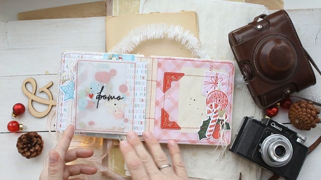 Зимний мини-альбом. Скрапбукинг. Вдохновение от Ани Ануфриевой. смотреть онлайн